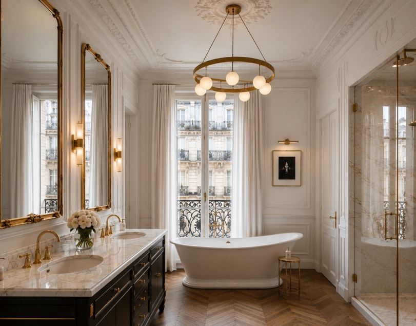 salle de bain haussmannienne